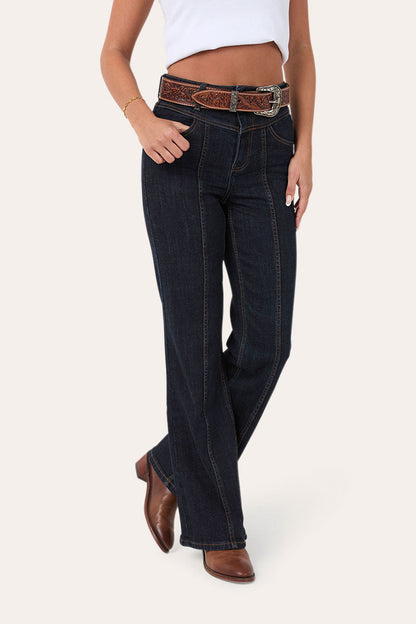 Ringers Western Edith Womens High Rise Bootleg Jean