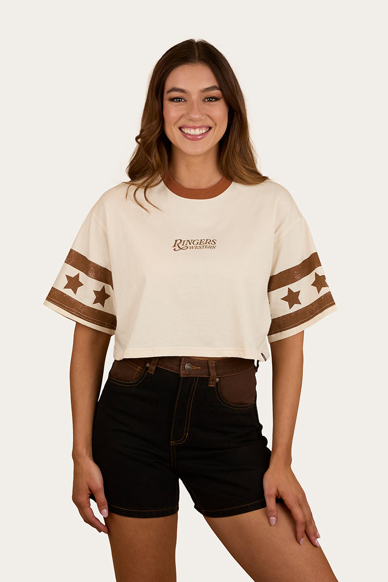 Ringers Western Anywhere Anytime Womens Cropped Oversized T-Shirt