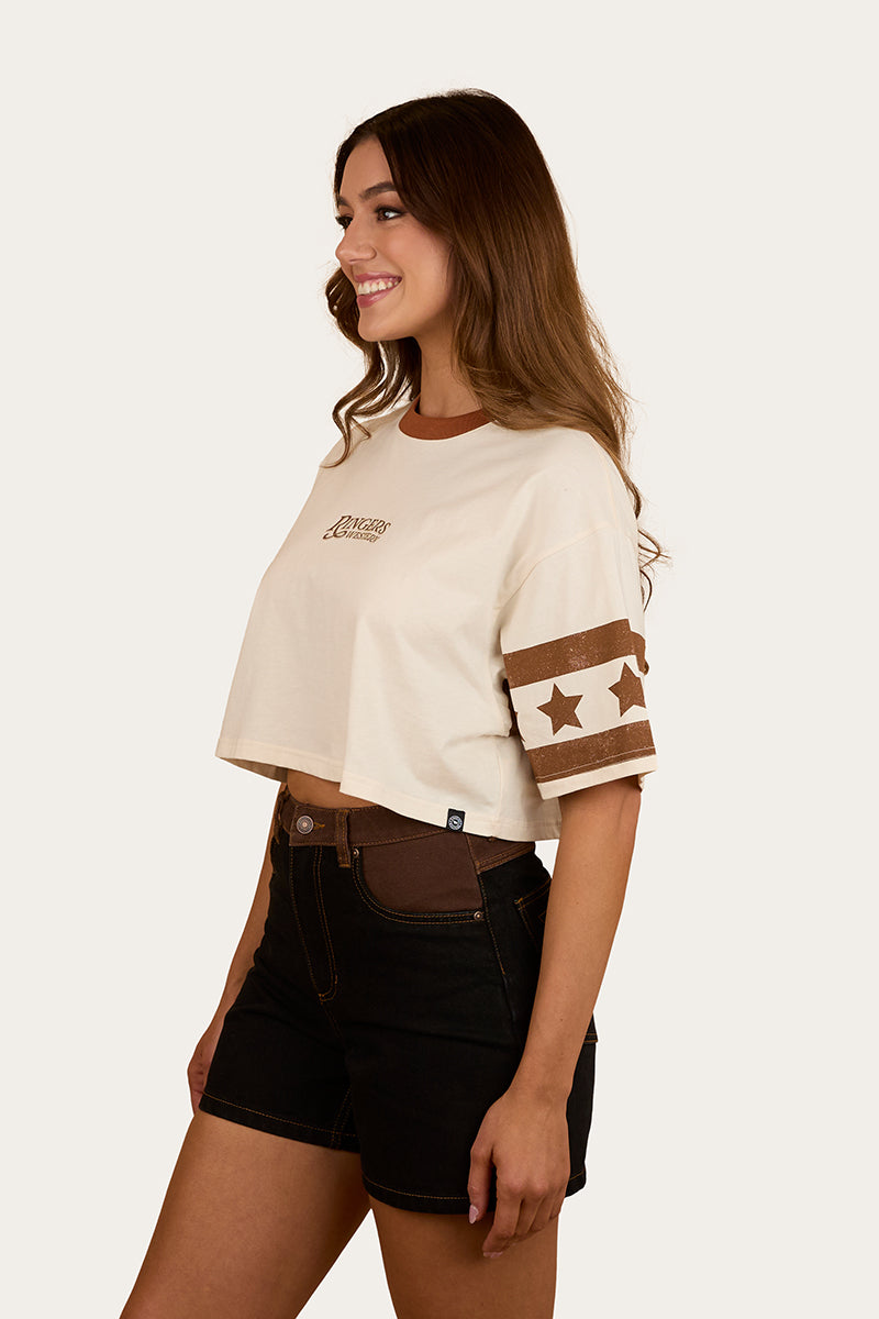 Ringers Western Anywhere Anytime Womens Cropped Oversized T-Shirt