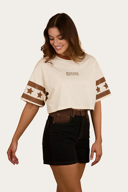 Ringers Western Anywhere Anytime Womens Cropped Oversized T-Shirt