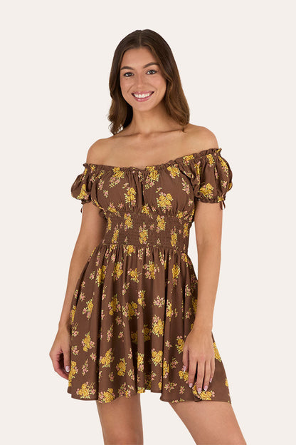 Ringers Western Madison Womens Shirred Mini Dress