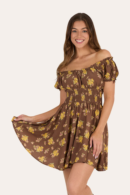 Ringers Western Madison Womens Shirred Mini Dress