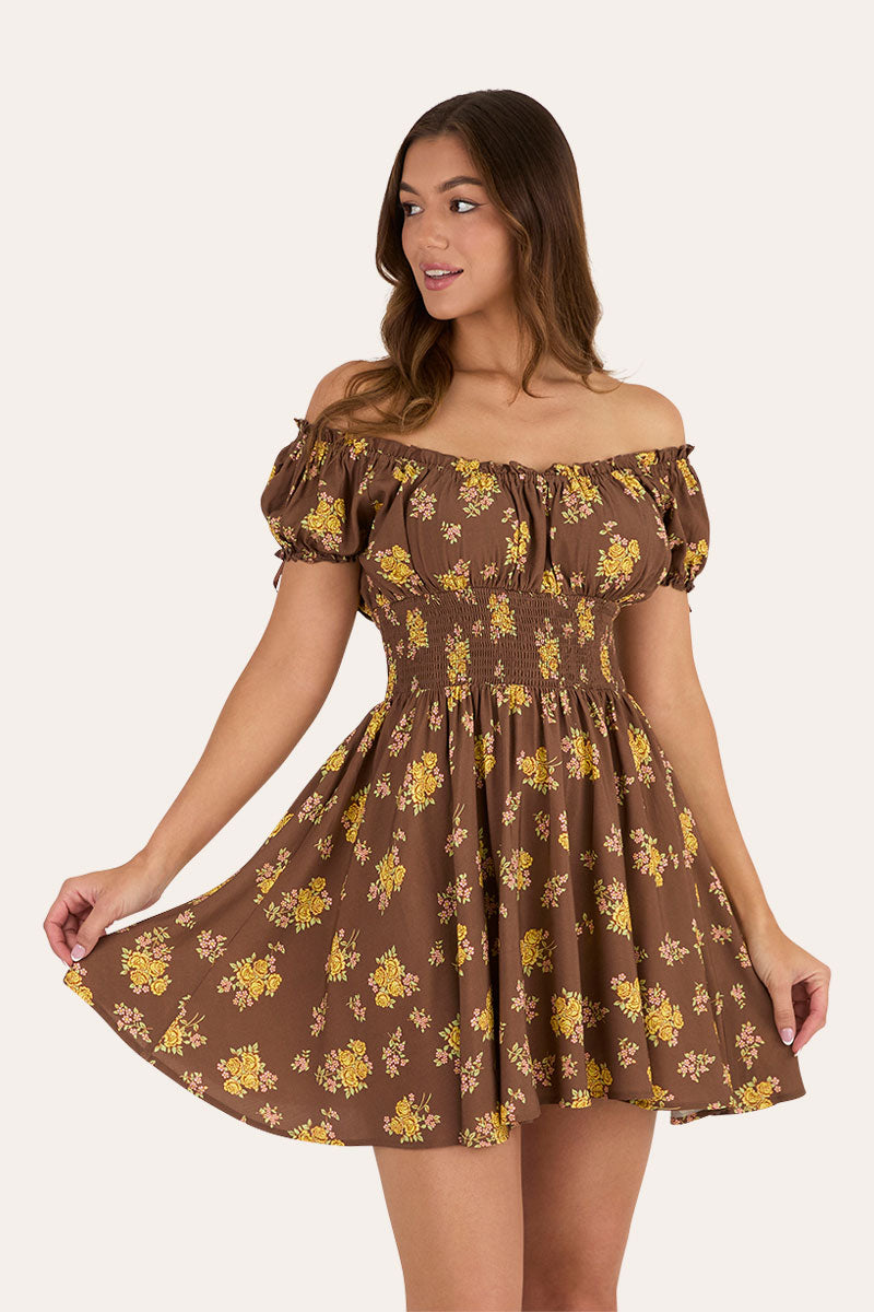 Ringers Western Madison Womens Shirred Mini Dress