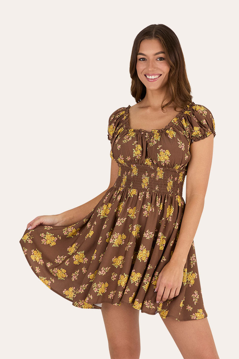 Ringers Western Madison Womens Shirred Mini Dress