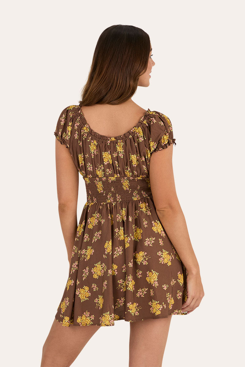 Ringers Western Madison Womens Shirred Mini Dress