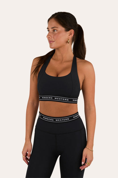 Ringers Western Active Womens Logo Elastic Support Crop