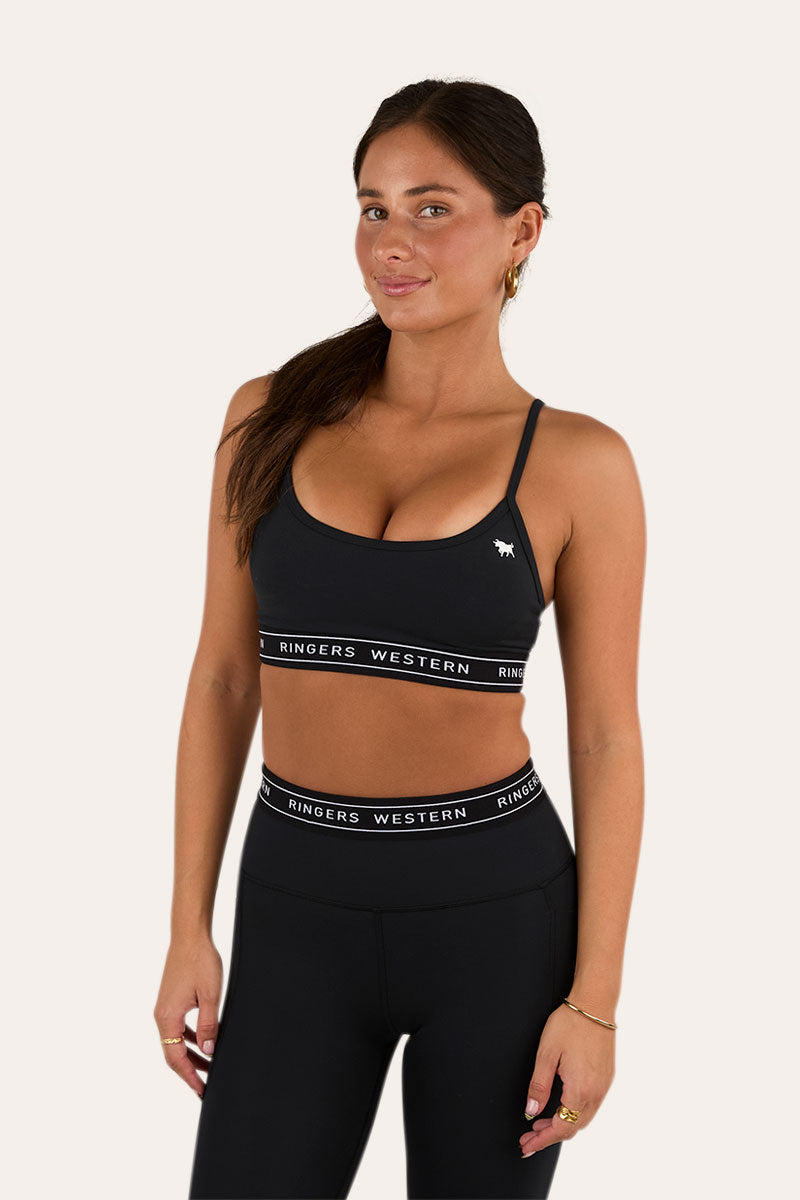 Ringers Western Active Womens Logo Elastic Essential Crop