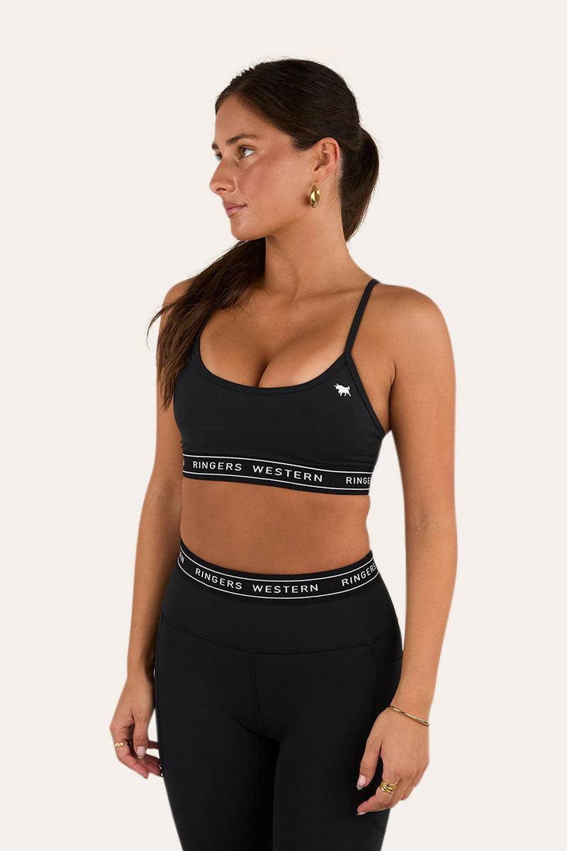 Ringers Western Active Womens Logo Elastic Essential Crop