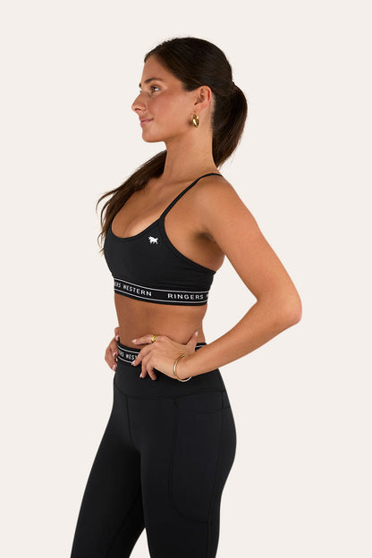Ringers Western Active Womens Logo Elastic Essential Crop