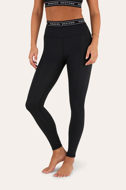 Ringers Western Active Womens Logo Elastic Pocket Legging