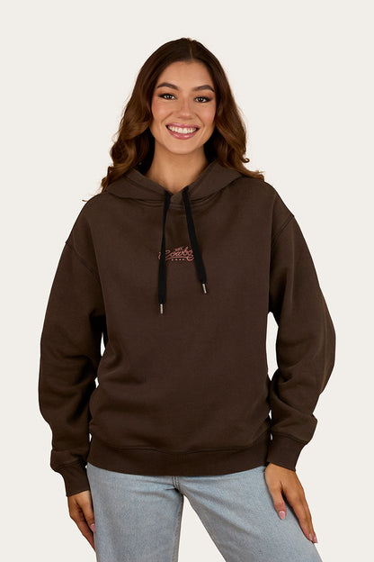 Ringers Western Hey Cowboy Womens Oversized Pullover Hoodie