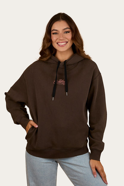Ringers Western Hey Cowboy Womens Oversized Pullover Hoodie