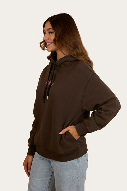 Ringers Western Hey Cowboy Womens Oversized Pullover Hoodie
