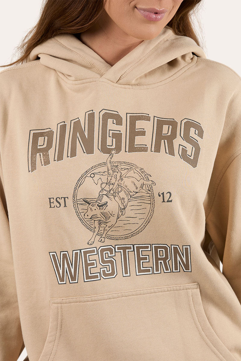 Ringers Western College Womens Oversized Pullover Hoodie