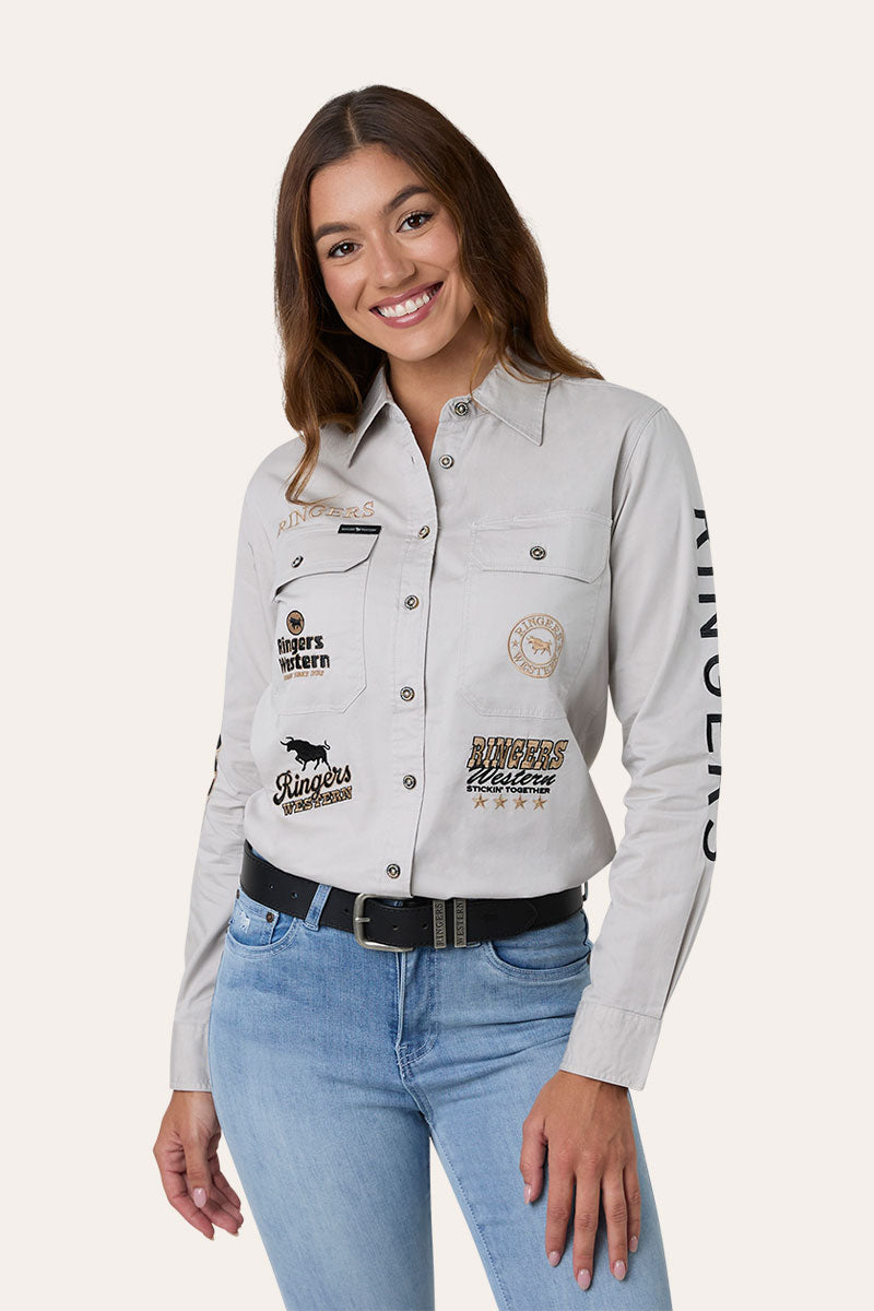 Ringers Western Rodeo Spirit Womens Full Button Workshirt
