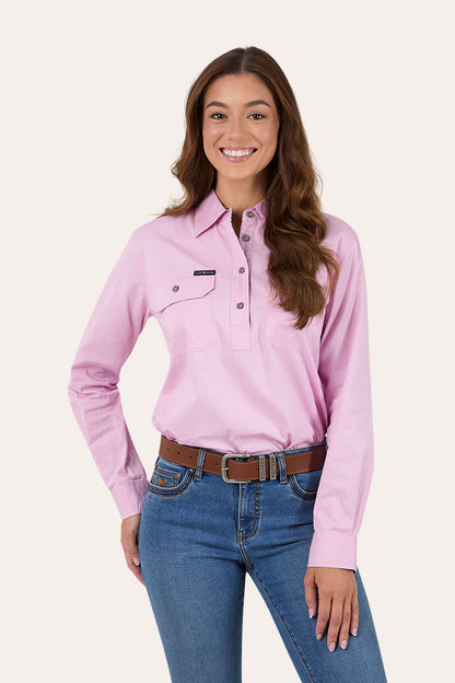 Ringers Western Flora Womens Half Button Work Shirt