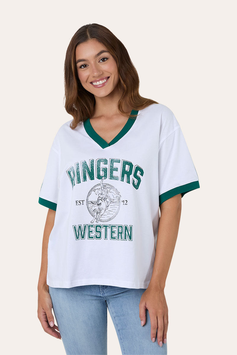 Ringers Western Western College Womens Oversized T-Shirt
