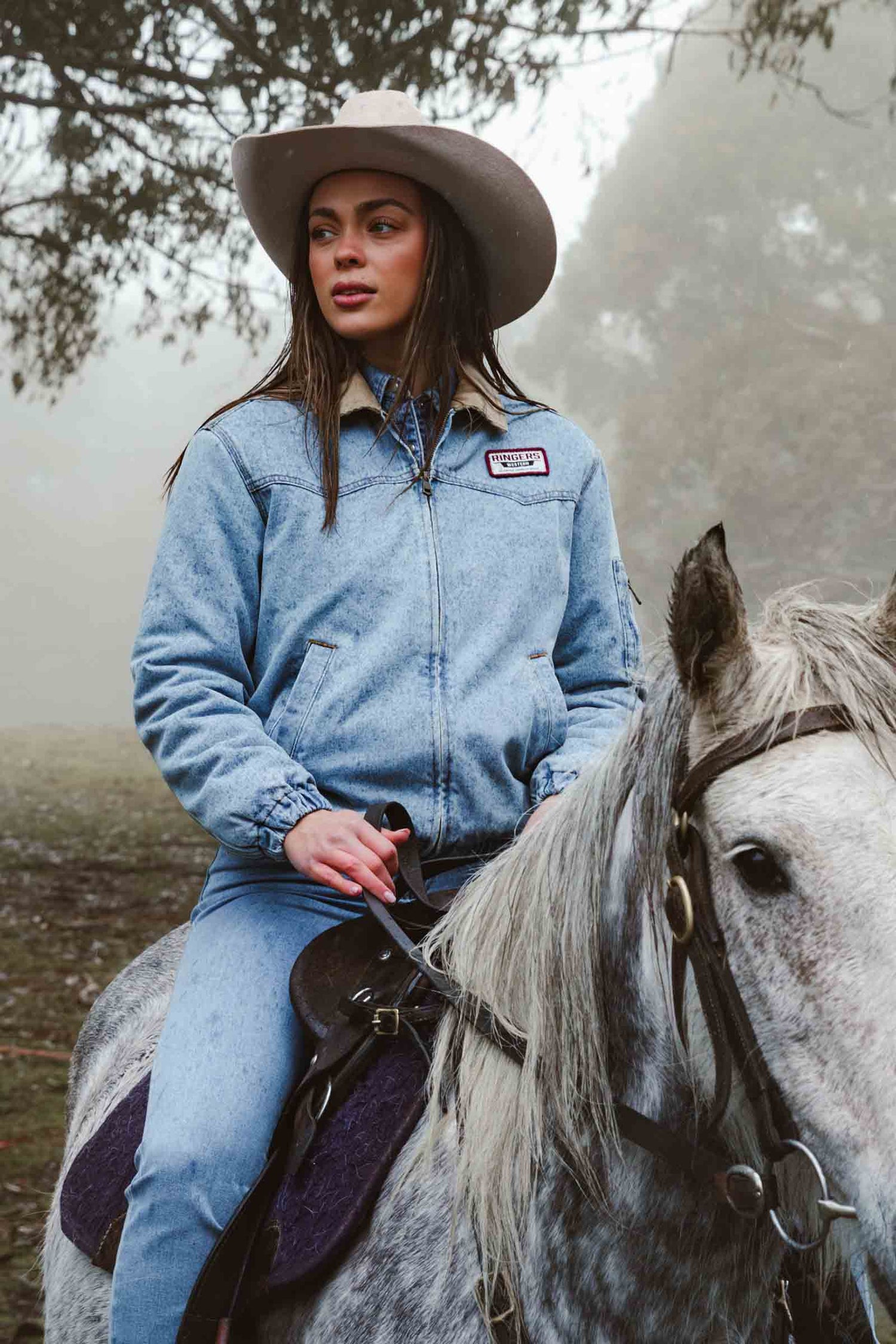 Ringers Western Charley Womens Western Bomber Jacket