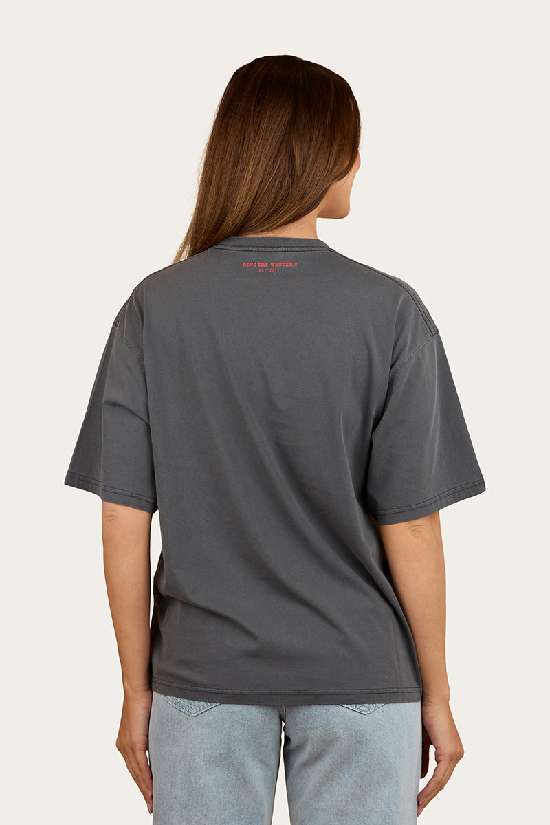 Ringers Western Hey Cowboy Womens Oversized T-Shirt