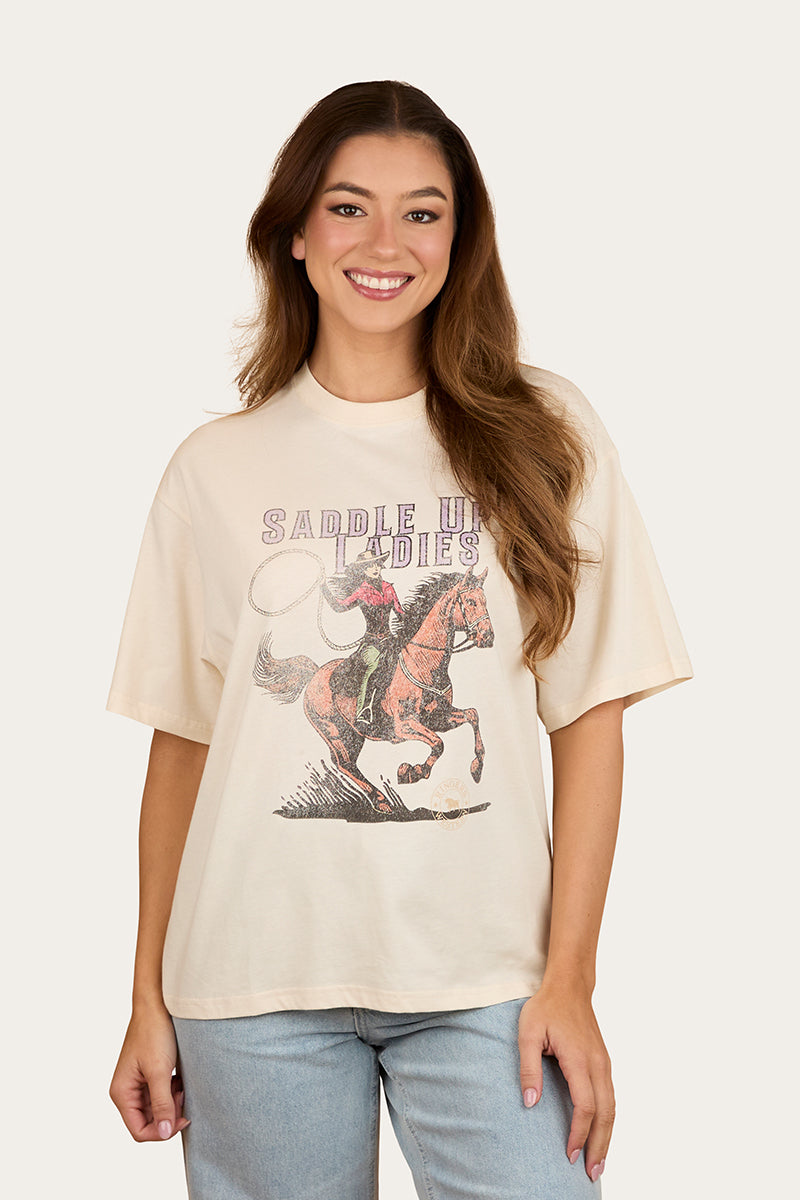 Ringers Western Saddle Up Womens Oversized T-Shirt
