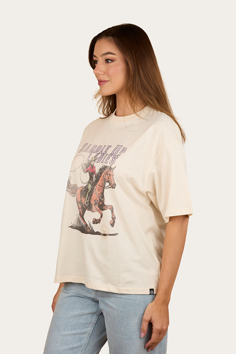 Ringers Western Saddle Up Womens Oversized T-Shirt