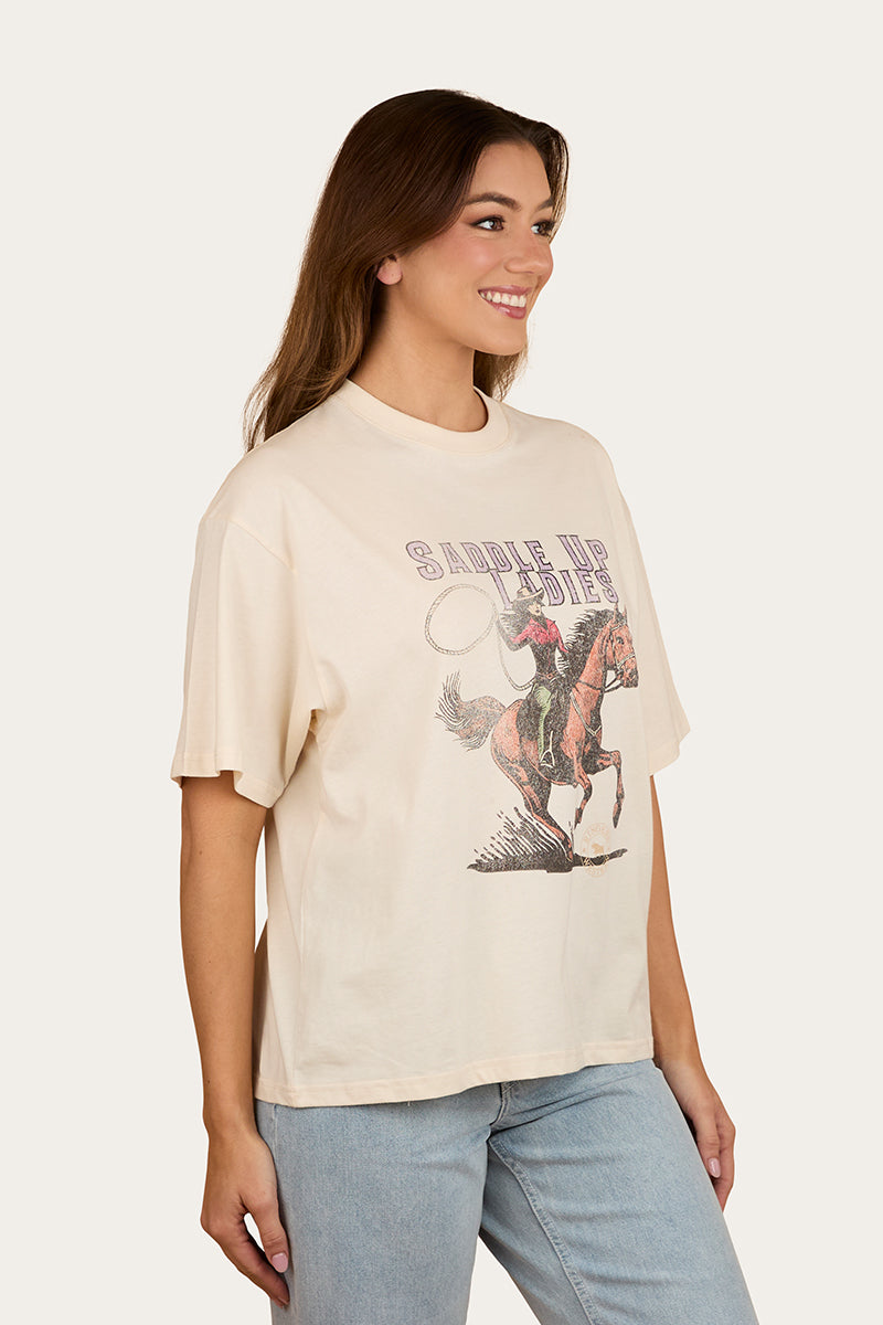 Ringers Western Saddle Up Womens Oversized T-Shirt