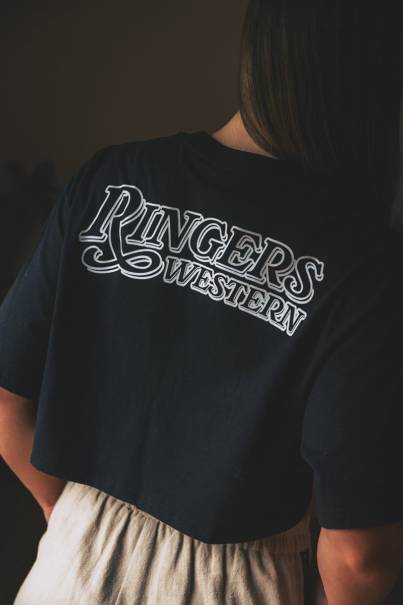 Ringers Western Twilight Womens Oversized Cropped T-Shirt