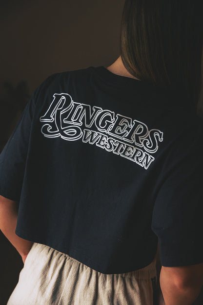 Ringers Western Twilight Womens Oversized Cropped T-Shirt
