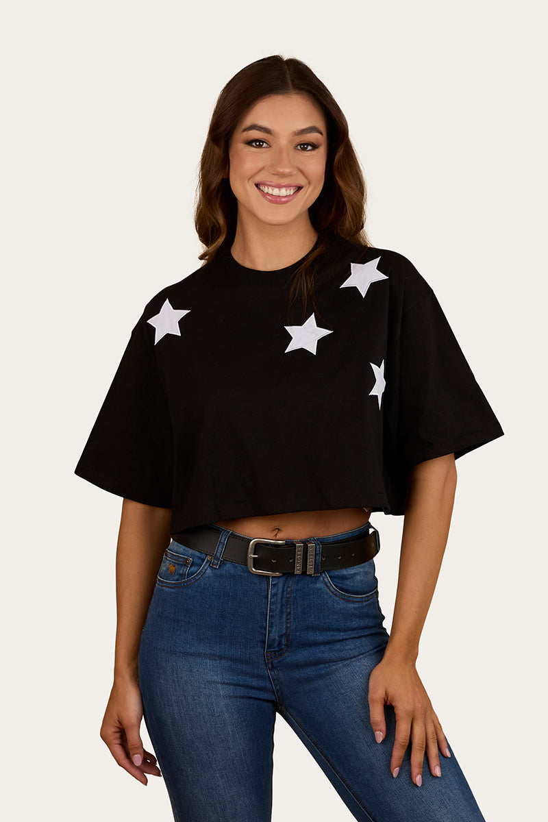 Ringers Western Twilight Womens Oversized Cropped T-Shirt
