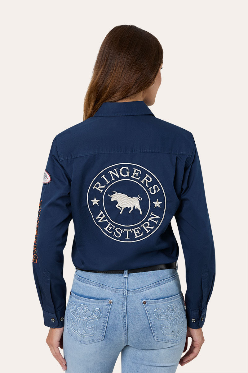 Ringers Western Trail Blazer Womens Full Button Work Shirt