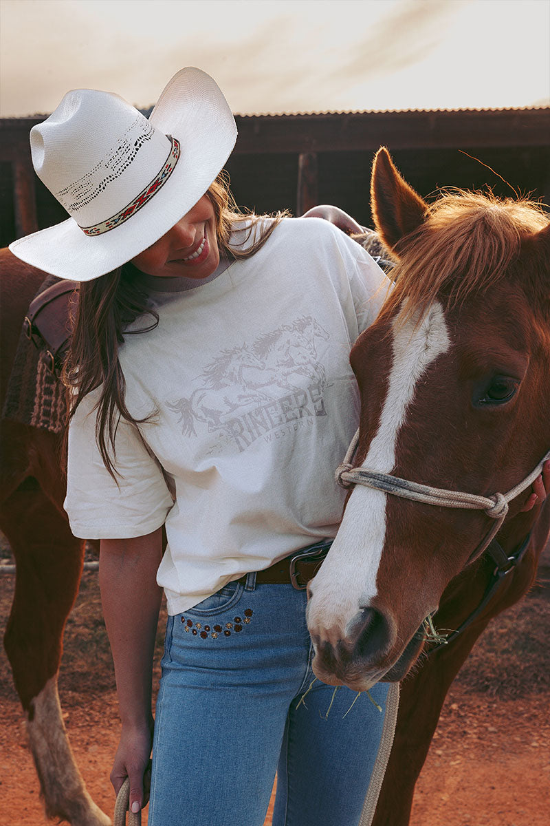 Ringers Western Stampede Womens Oversized T-Shirt