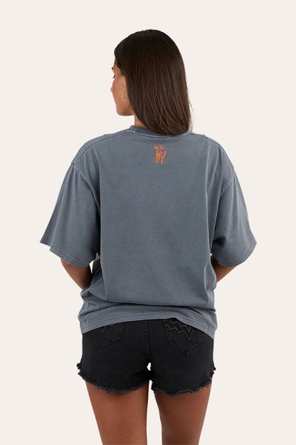 Ringers Western Born In The West Womens Oversized T-Shirt