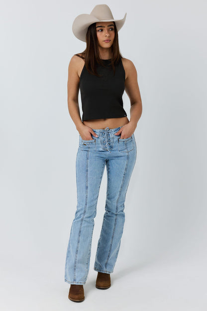 Ringers Western Southern Stitch Womens Rib Tank
