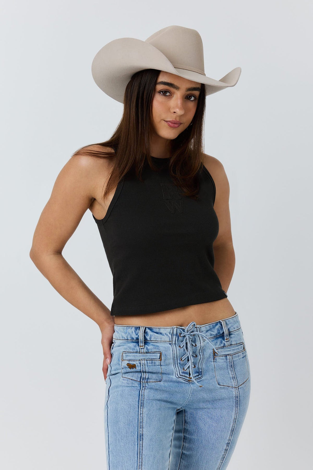 Ringers Western Southern Stitch Womens Rib Tank