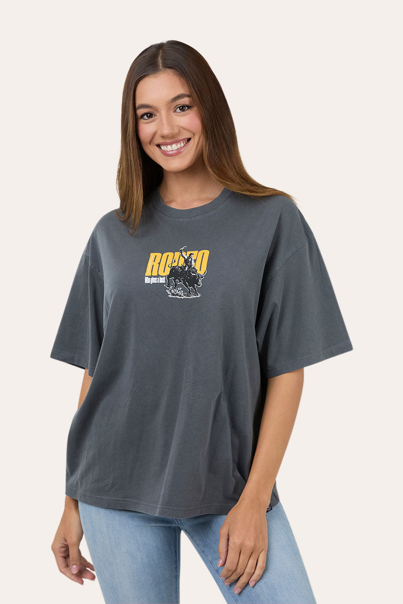 Ringers Western Who Gives A Buck Womens Oversized T-Shirt