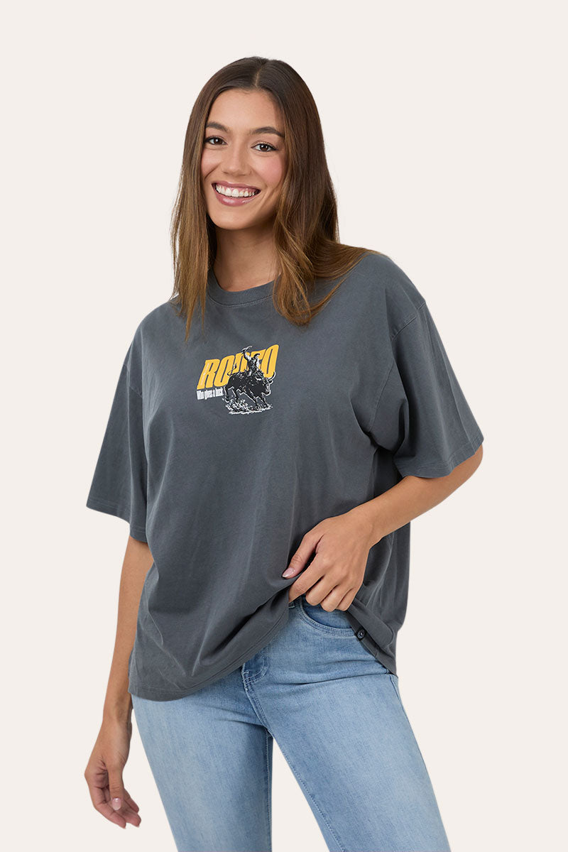 Ringers Western Who Gives A Buck Womens Oversized T-Shirt