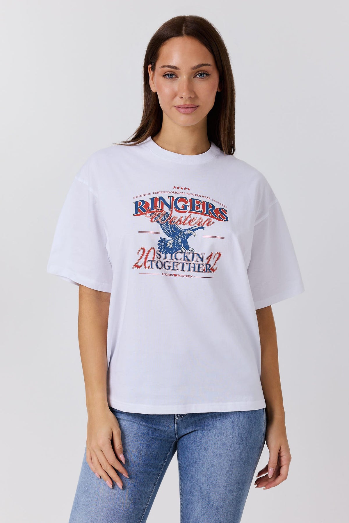 Ringers Western Eagle Eye Womens Oversized T-Shirt