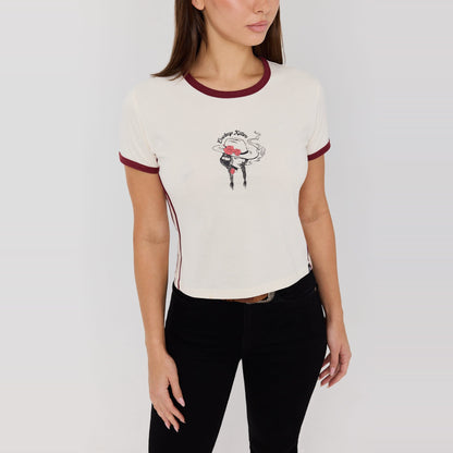 Ringers Western Cowboy Killer Womens Ringer T-Shirt