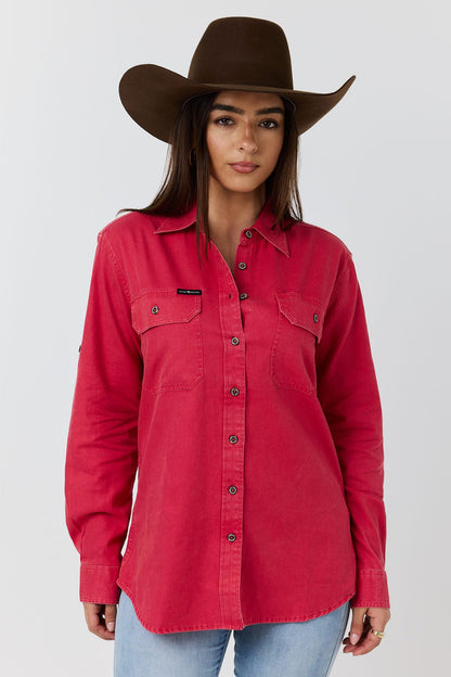 Ringers Western Pentecost Rugged Womens Full Button Work Shirt