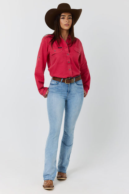 Ringers Western Pentecost Rugged Womens Full Button Work Shirt