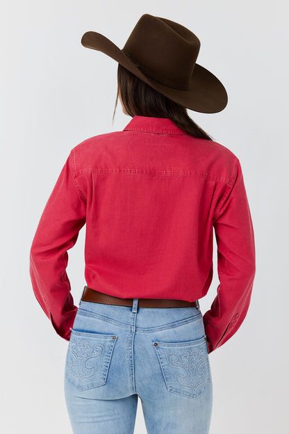 Ringers Western Pentecost Rugged Womens Full Button Work Shirt