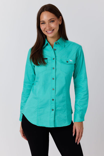 Ringers Western Burdekin River Womens Semi Fitted Full Button Workshirt