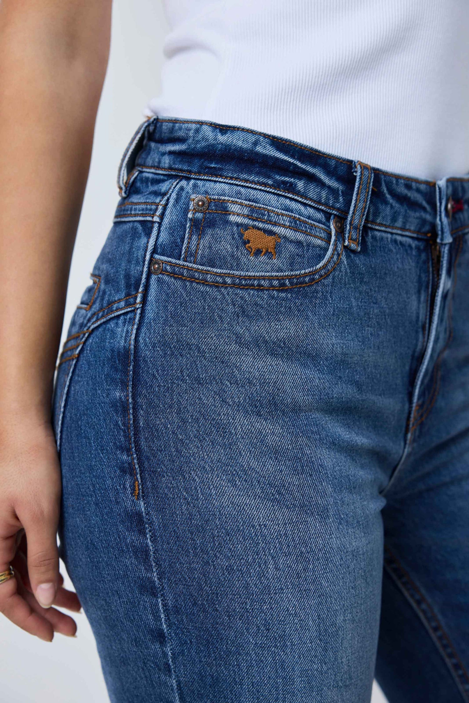 Ringers Western Elly Womens High Rise Wide Bootleg Jean