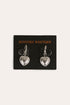 Ringers Western Sweet Heart Huggie Earrings - Silver