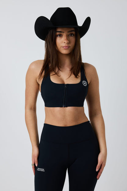 Ringers Western Anikafit Womens Zip Front Support Crop