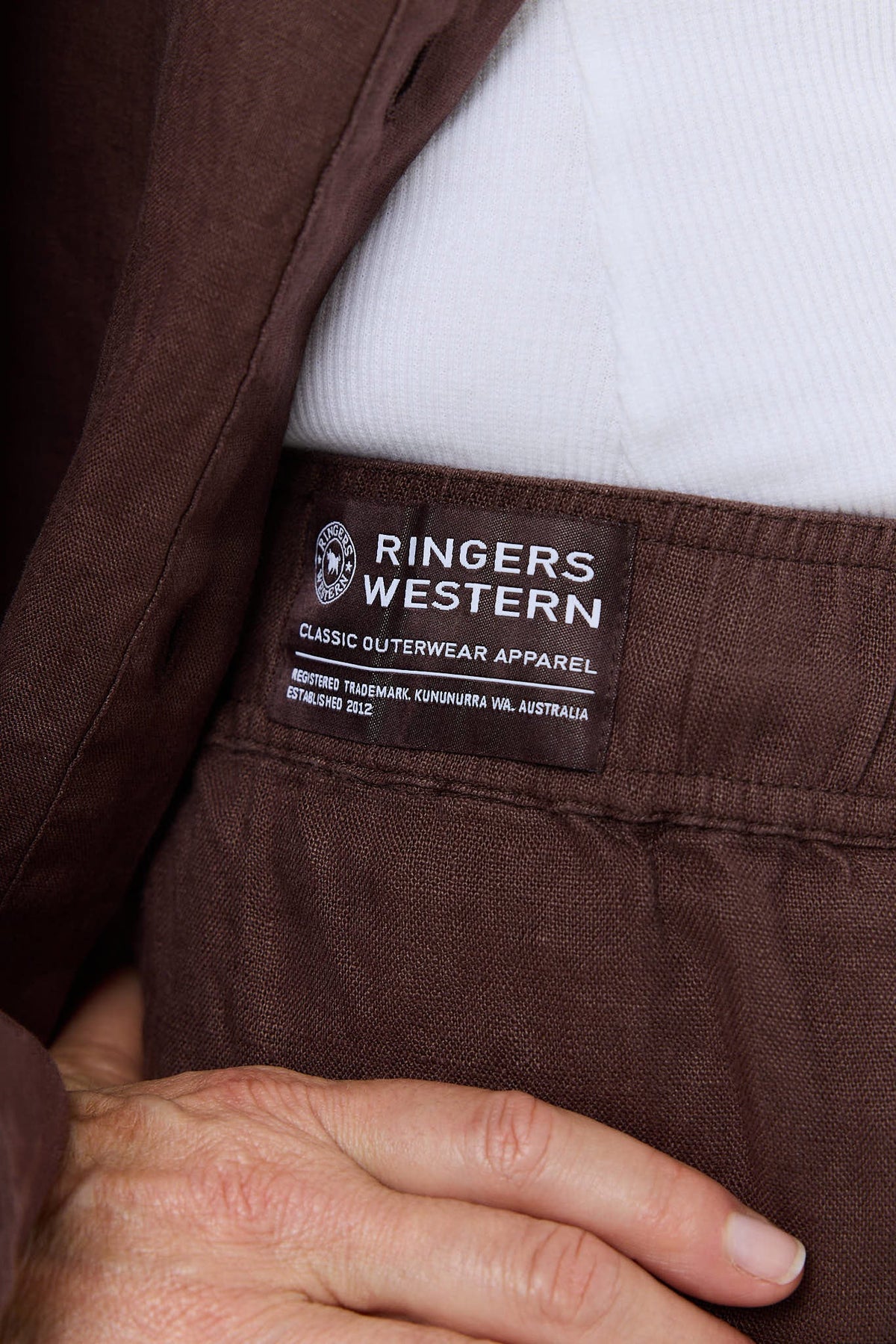 Ringers Western Kinsley Womens Linen Drawstring Short