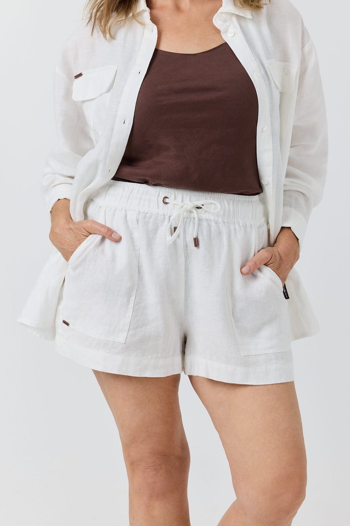 Ringers Western Kinsley Womens Linen Drawstring Short