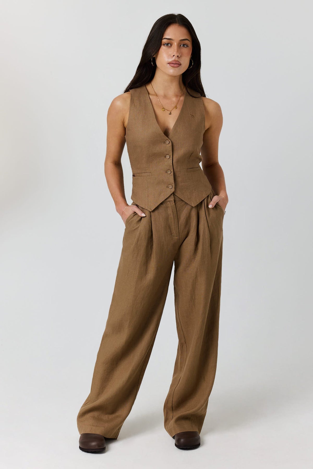 Ringers Western Zahra Womens Linen Vest