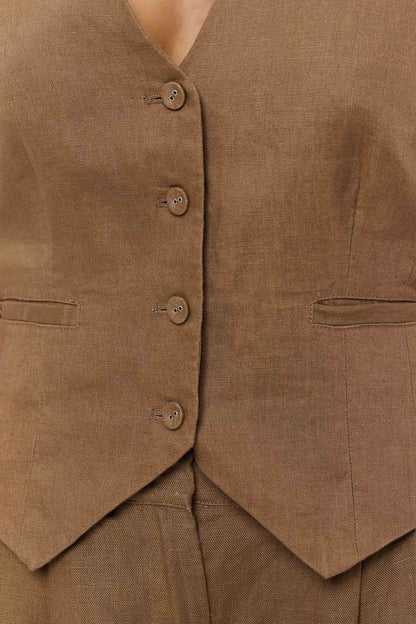 Ringers Western Zahra Womens Linen Vest