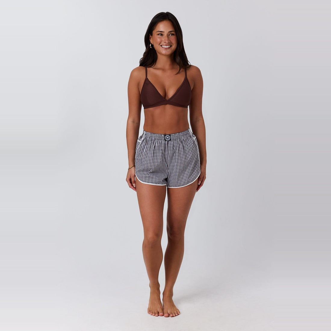 Ringers Western One Buck Gingham Womens Short